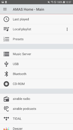 Android application AMAS Home screenshort