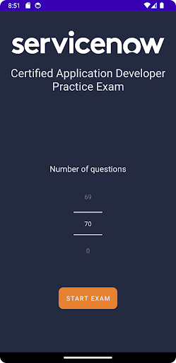 Android application ServiceNow Practice Exam - CAD screenshort