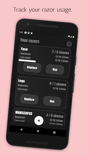 Android application RazorLog: Razor Tracker screenshort