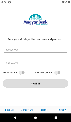 Android application Magyar Bank Wallet screenshort