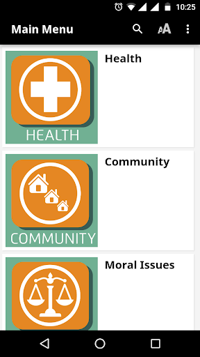 Android application Community Handbook screenshort