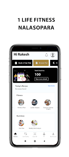 Android application 1 Life Fitness Nalasopara East screenshort