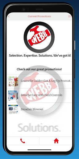 FW Webb Heat Design APP Screen 2