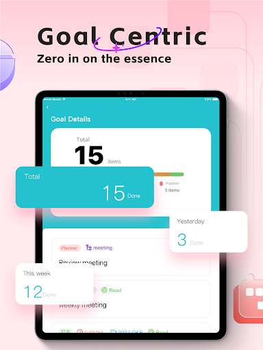 Screenshot of Elisi - Structured planner