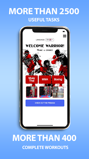 Android application MMA, Boxing, Muay Thai workout screenshort
