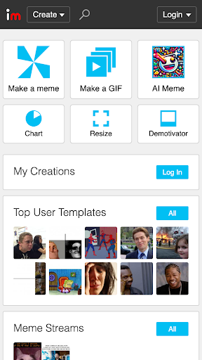 Android application Imgflip: Make Memes & GIFs screenshort