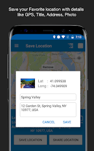 Save Location GPS Screenshot