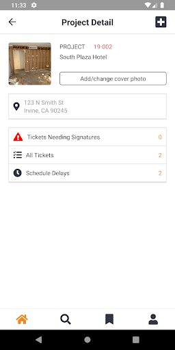 Time and Material Tracking by Screen 2