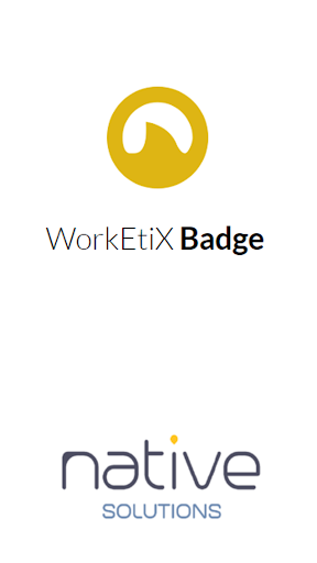 Android application Worketix Badge screenshort