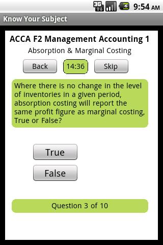 ACCA F2 Management Accounting