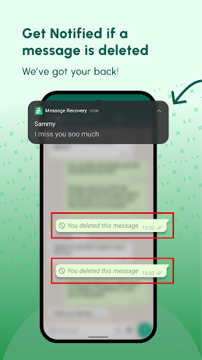 Screenshot of Deleted Messages Recovery App