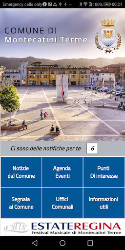 Android application Comune di Montecatini Terme screenshort