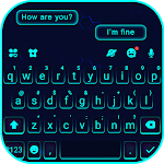Cover Image of Download Neon Blue Keyboard Theme 6.0.1213_9 APK