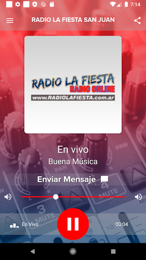Android application Radio la fiesta san juan screenshort