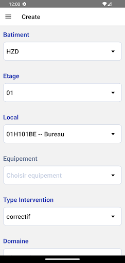 GMAO-APP Screen 3