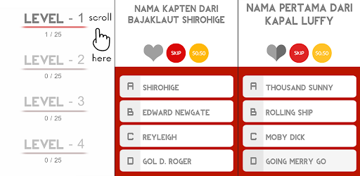 Android application Kuis Petualangan di laut screenshort