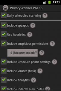 Escáner de privacidad (AntiSpy) Pro APK (pago/completo) 3