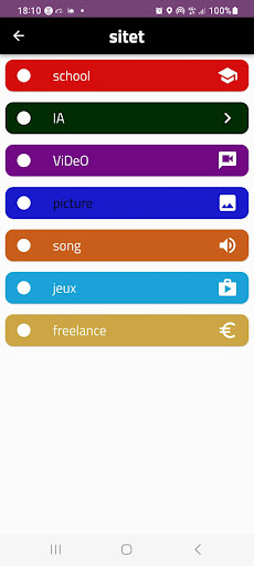Android application Sitet screenshort