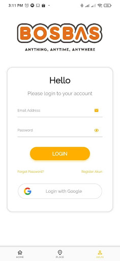 Android application BosBas screenshort