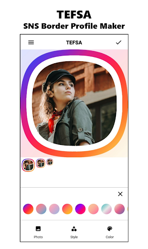 Android application TEFSA: profile picture maker screenshort