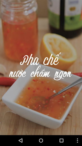 Android application Công thức pha nước chấm screenshort