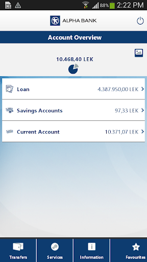Alpha Bank AL Screen 2