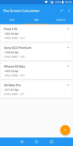 The Screen Calculator Screenshot