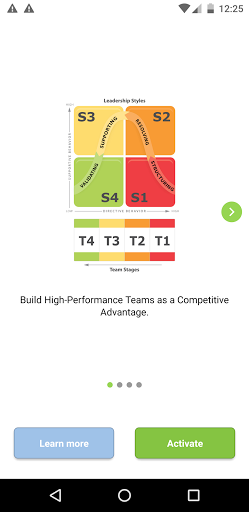 Android application Team Leadership screenshort