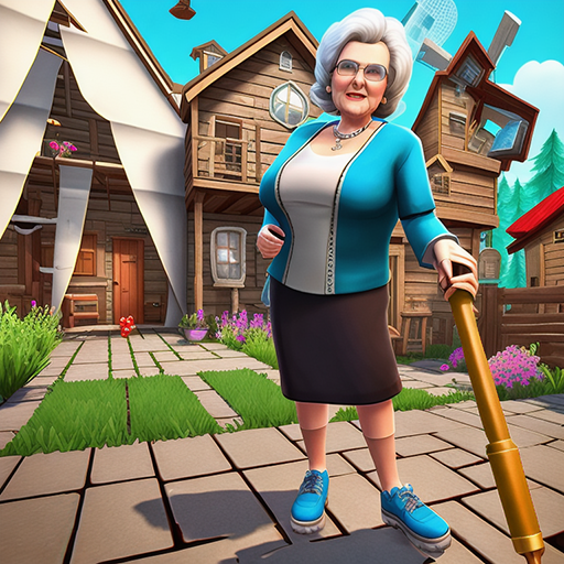 Scary Bad Granny Neighbor Game logo
