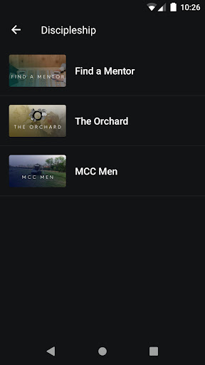Mission Community Church App Screen 3