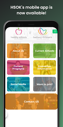 Android application Healthy Schools Ok screenshort