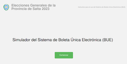 Android application Simulador Bue Salta 2023 screenshort