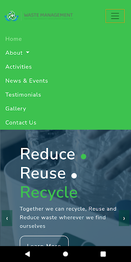 Waste Management for Kids App Screen 2