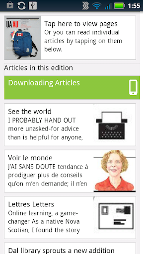 University Affairs Magazine Screen 2