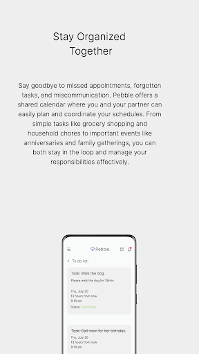 Pebble Relationship App Screen 3