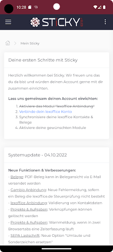 Android application Sticky screenshort