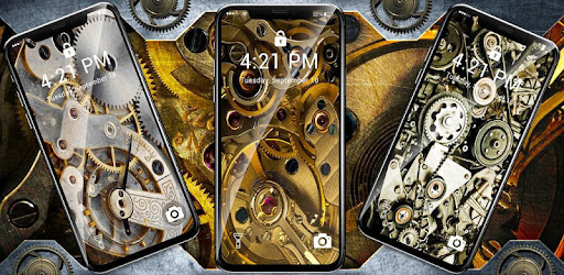 Iphone Live Wallpaper 3d Golden Gears Image Num 19
