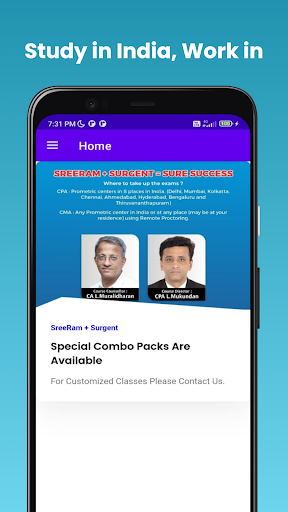 Android application Gyanji - CA, CPA-USA, CMA-USA screenshort