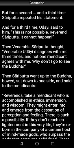 Cessation Sutta - Buddhism Screen 3