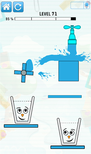 Smiling Glass Draw Line Puzzle