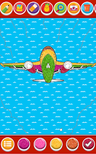 avião colorir companhia aérea