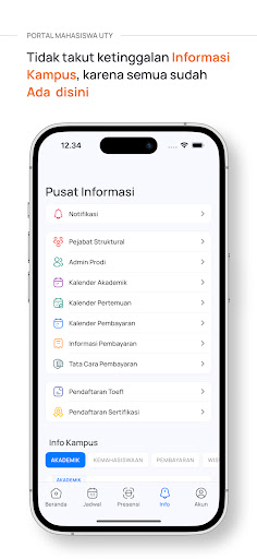 Portal Mahasiswa UTY Screen 3