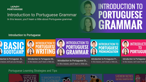 Learn Portuguese Screen 2