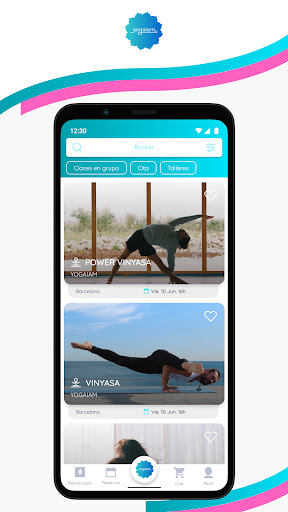 Android application YOGAIAM screenshort