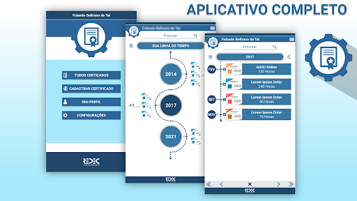 Android application Certificados Redec screenshort