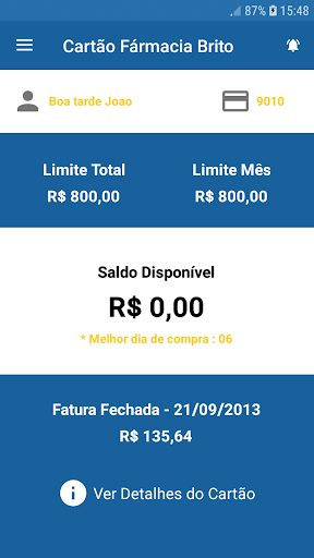 Cartão Farmácia Brito Screen 3