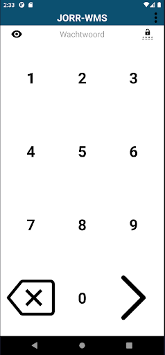 Android application Jorr-WMS screenshort