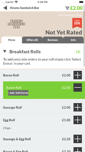 Krums Sandwich Bar Screen 3