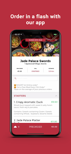 Jade Palace Chinese & Thai App Screen 2