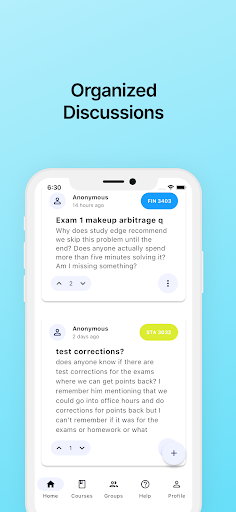 Android application CourseLynx screenshort